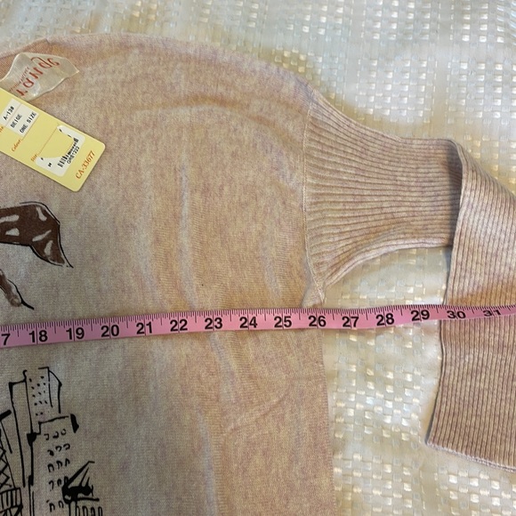 🍁Orange NWT longsleeve, oversize sweater with rabbit hair - Picture 6 of 9